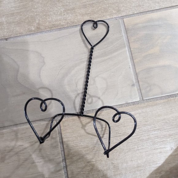 Accents 6 Black Metal Wire Heart Artplate Display Poshmark